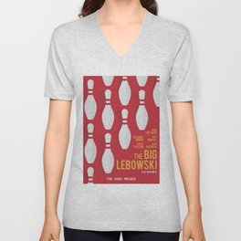 The Big Lebowski, alternative movie poster, Coen brothers film, Jeff Bridges is the dude V Neck T Shirt