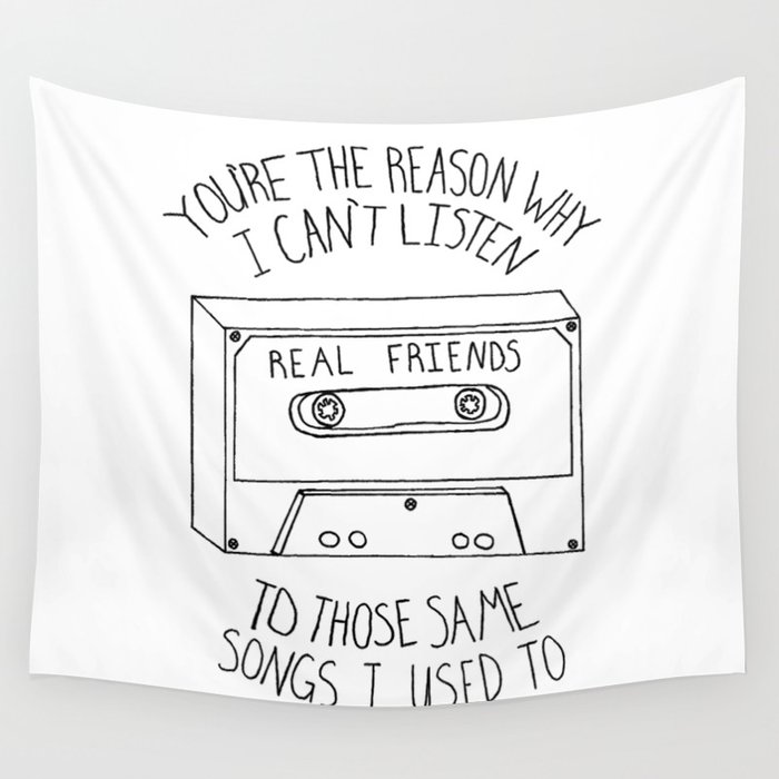 Real friends outlet tapestry