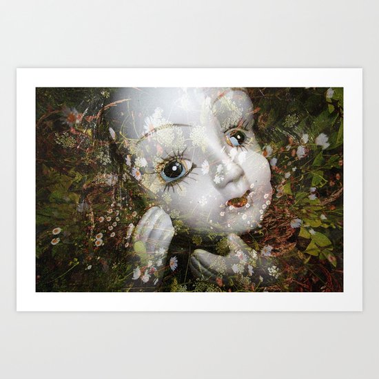 Porcelain Flora Art Print