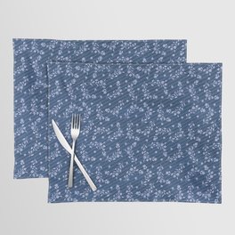 Elegant White Jeans Floral Collection Placemat