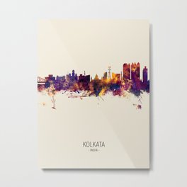 Kolkata (Calcutta) India Skyline Metal Print | Cityscape, Watercolor, Skyline, India, Painting, Kolkataskyline, Kolkatacanvas, 5280, Kolkataindia, Tompsett 
