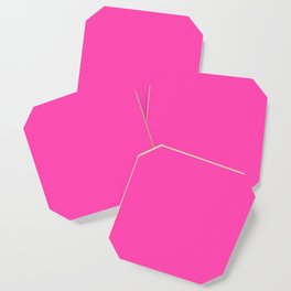 Fluorescent Neon Pink // Pantone® 806 U Coaster