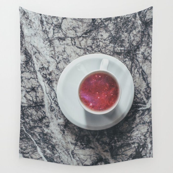 COFFEE PORTAL TO THE UNIVERSE Wall Tapestry