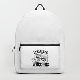 Motorcycle Motorbike Gift Idea Legalize Wheelers  Backpack | Twowheel, Supermoto, Bike, Motorcyclist, Enginerace, Giftidea, Adrenaline, Gift, Graphicdesign, Drive 