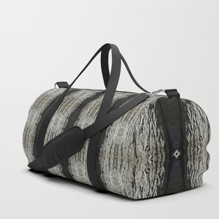Oak Tree Bark Vertical Pattern by Debra Cortese Designs Duffle Bag