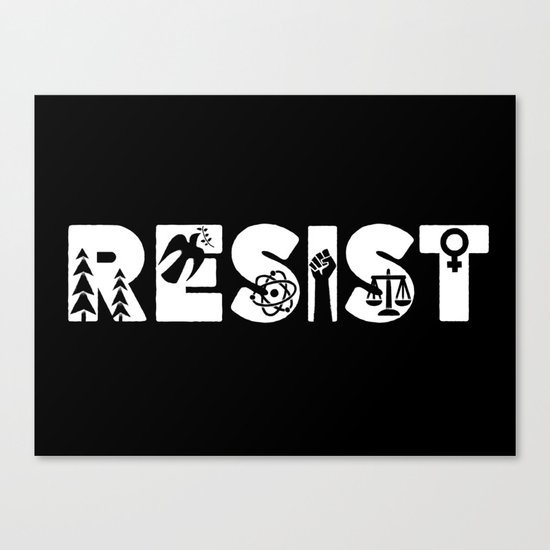 Resist Canvas Print