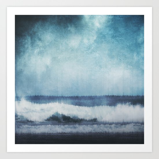 Wave Glitch 1 Art Print