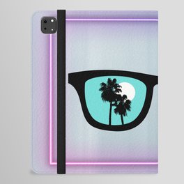 Purple Neon Sunglasses iPad Folio Case