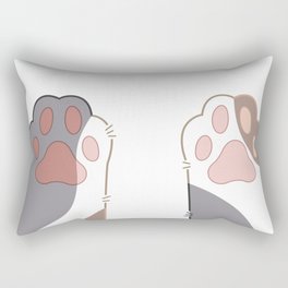 Mixed Bean Cat Paws Rectangular Pillow