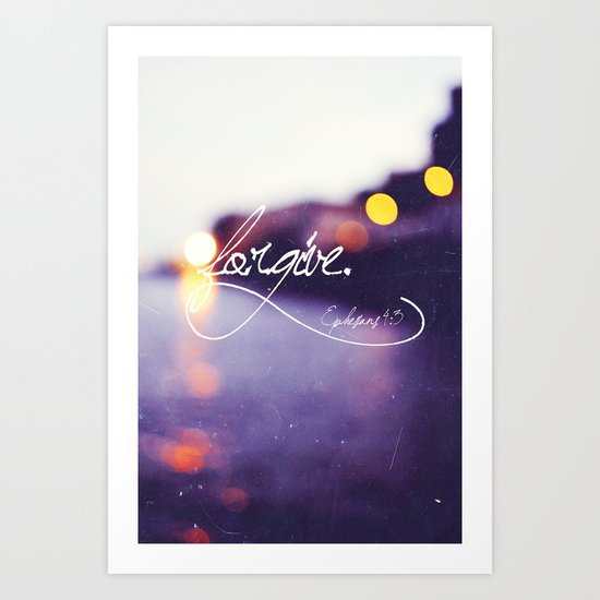 Forgive Art Print