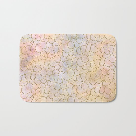SOFT PASTELS PATTERN (abstract) Bath Mat