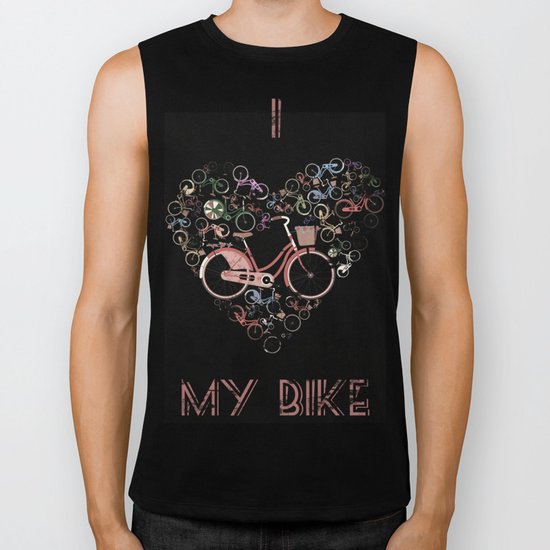 I Love My Bike Biker Tank