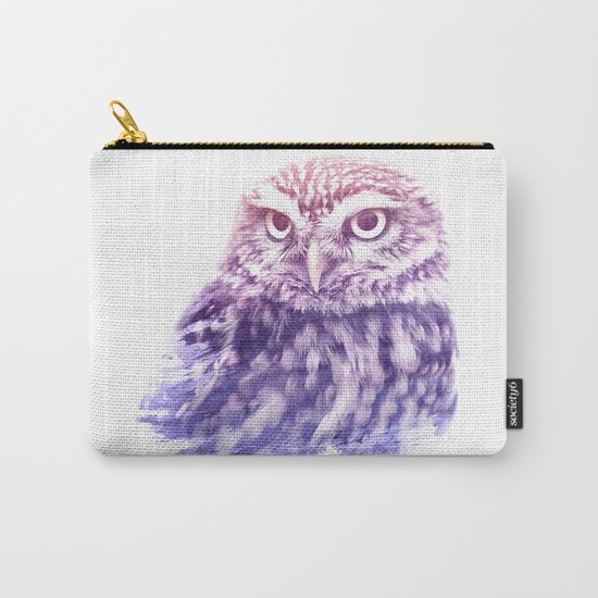OWL SUPERIMPOSED WATERCOLOR Carry-All Pouch