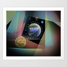 JWST James Webb Space Telescope NASA Science Universe Art Print
