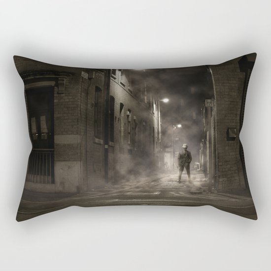 Night street England Rectangular Pillow