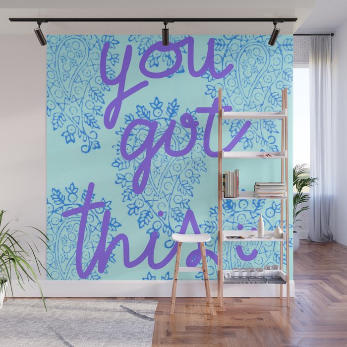 Blue Paisley-You Got This Wall Mural