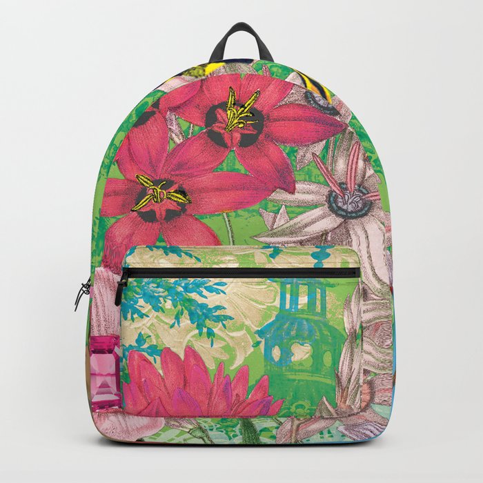 Celestial Garden Dancer Floral Nature Artwork Backpack