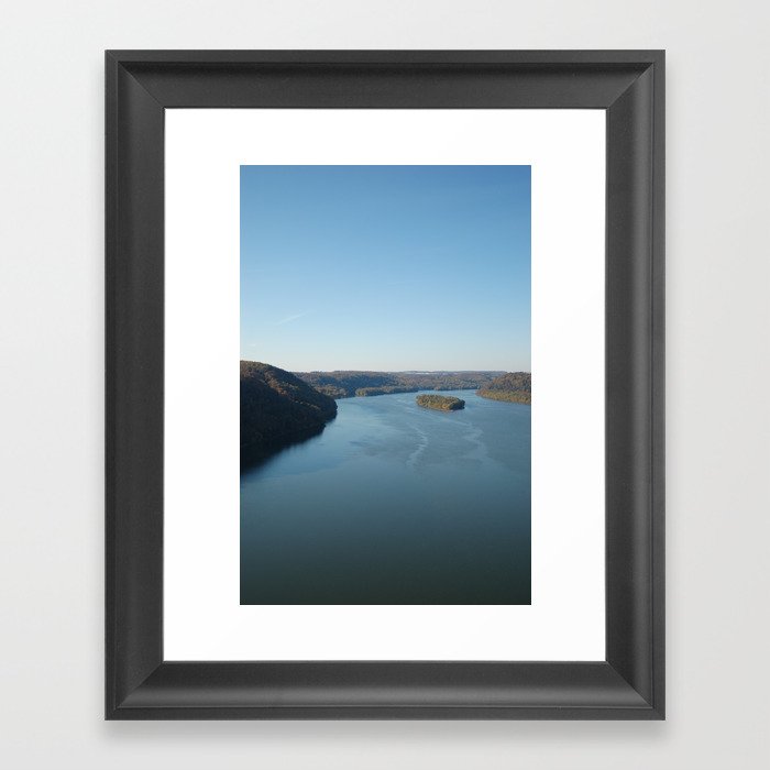 Pinnacle lake view Framed Art Print