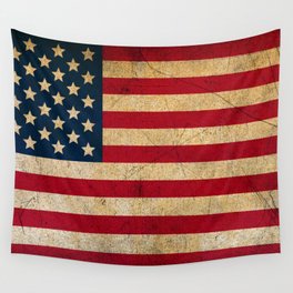 51 X 60 Kess InHouse Bruce Stanfield Flag of US Retro Rustic Wall Tapestry 