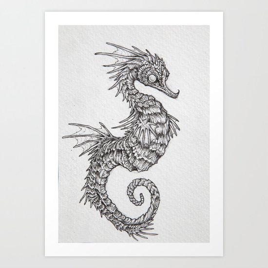 seahorse Art Print