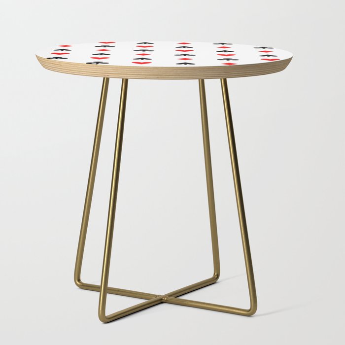 Playing Cards Pattern Side Table By Elfina Society6 Playing Cards Pattern Side Table By, Round Table Playing Cards