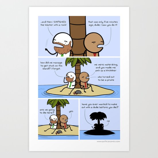 Antics #094 - die-curious Art Print
