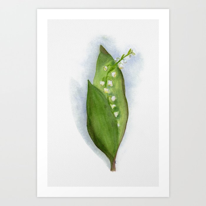 Lily of the Valley, May Birth Flower Art Print