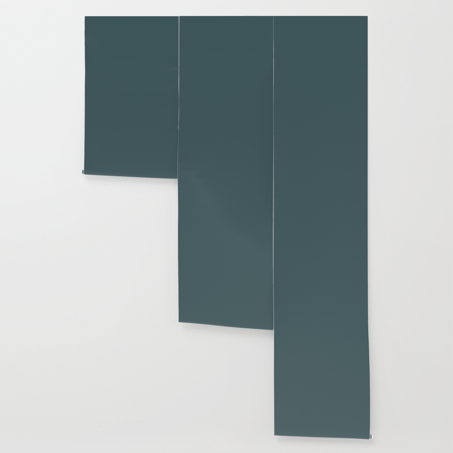 Hydro Blue Grey Solid Colour Wallpaper By Koovox Society6