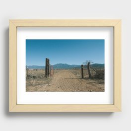 Mountains Through a Gate Recessed Framed Print