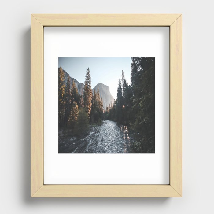 Sunrise at Yosemite Valley, USA Recessed Framed Print