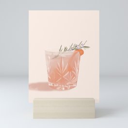 Gin Fizz Cocktail Mini Art Print