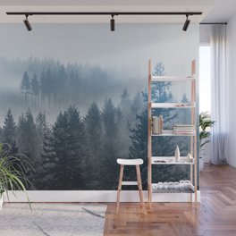 Forest Fog Mountain - Wanderlust Nature Photography Wall Mural