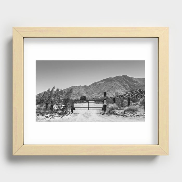 Southern Cali Desert Recessed Framed Print