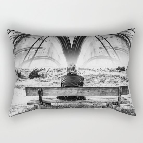 Mind Circus - White Rectangular Pillow