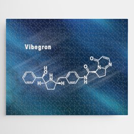 Vibegron drug, Structural chemical formula Jigsaw Puzzle