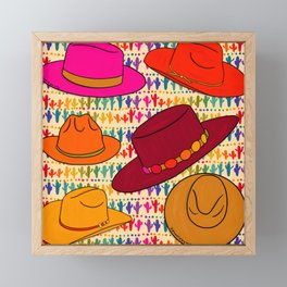 Cowboy Hat Print Framed Mini Art Print