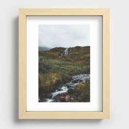 Waterfall at Skye Recessed Framed Print
