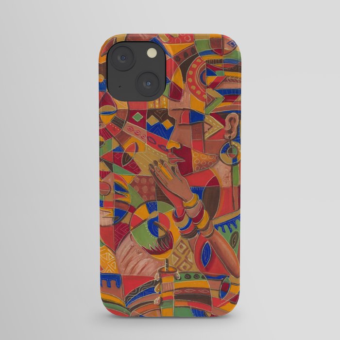 The Evening Prayer painting from Africa iPhone Case