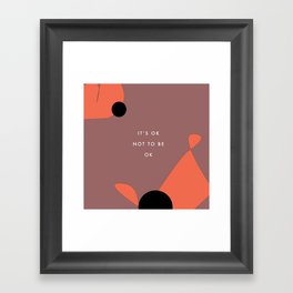 May is mental health month Framed Art Print
