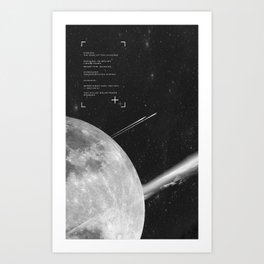 Space Mission-Hyperloop Art Print