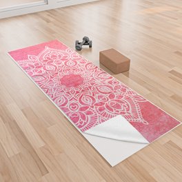 The infinite lotus mandala - Pinks Yoga Towel
