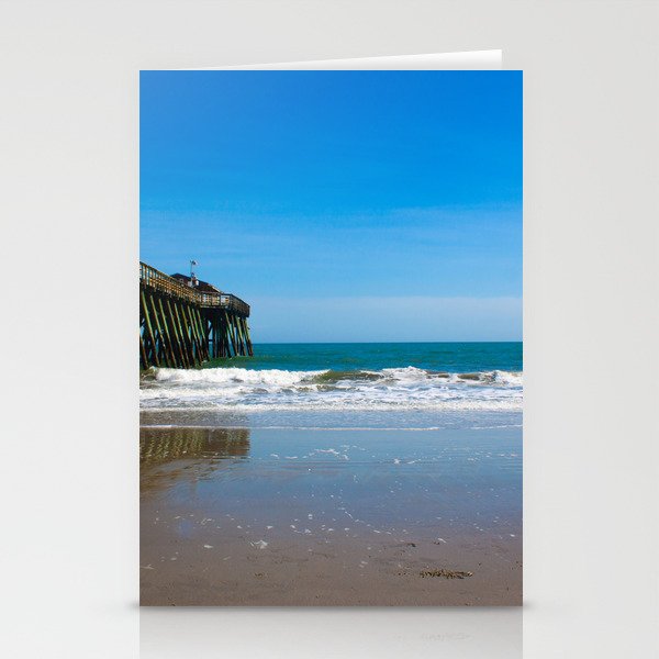 On the Beach, By The Pier Stationery Cards