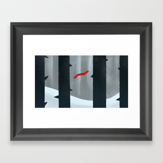 Lost Scarf Framed Art Print