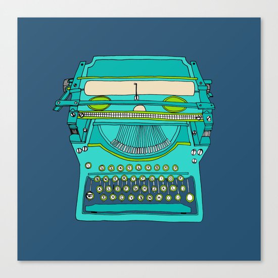 Typewriter Number Five Canvas Print