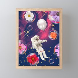 Explore the pink universe Framed Mini Art Print