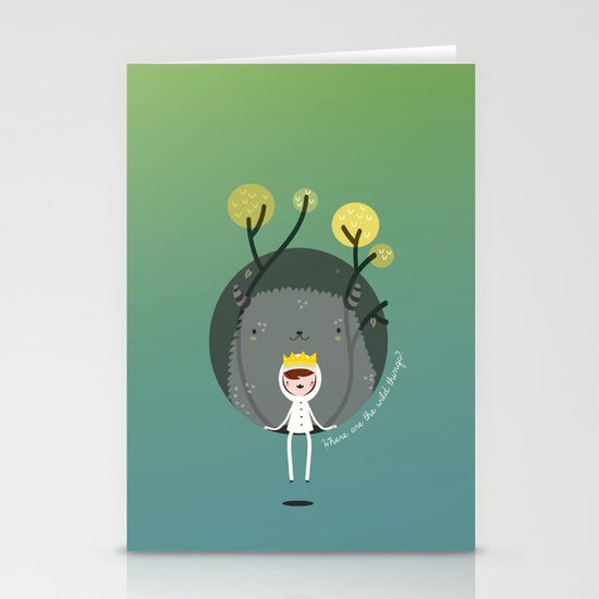 Where are the wild things? Stationery Cards