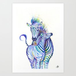 Zebras Art Prints Society6