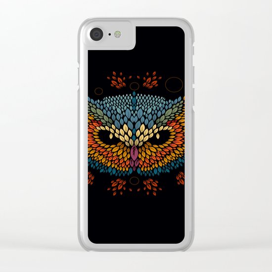 Owl Face Clear iPhone Case