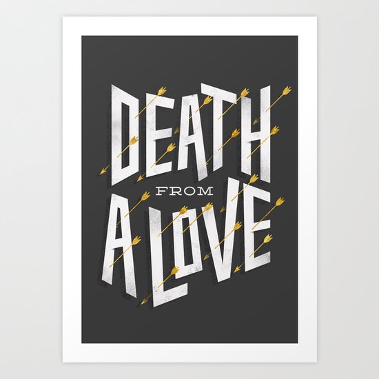 Death from a love Art Print