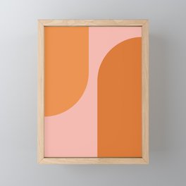 Modern Minimal Arch Abstract LXX Framed Mini Art Print